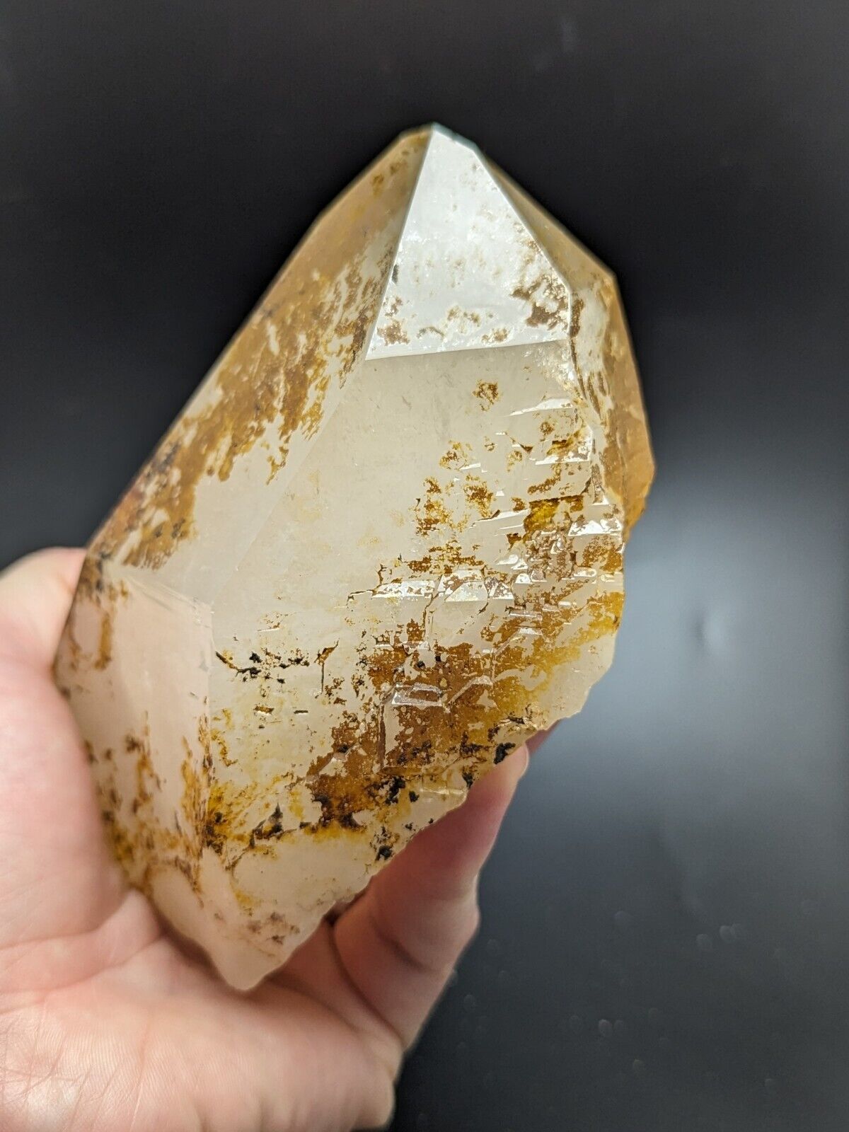 Large Quartz Crystal Point - Garland County, Arkansas, USA, Display specimen