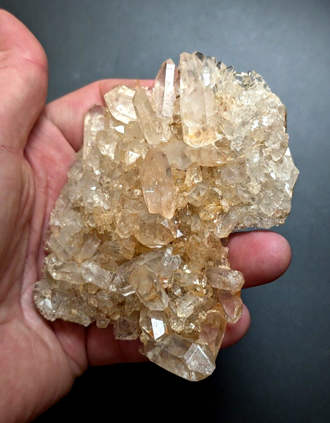 A+ Quartz Crystal Cluster, Amazing Old Stock, Montgomery County, Arkansas, ooak