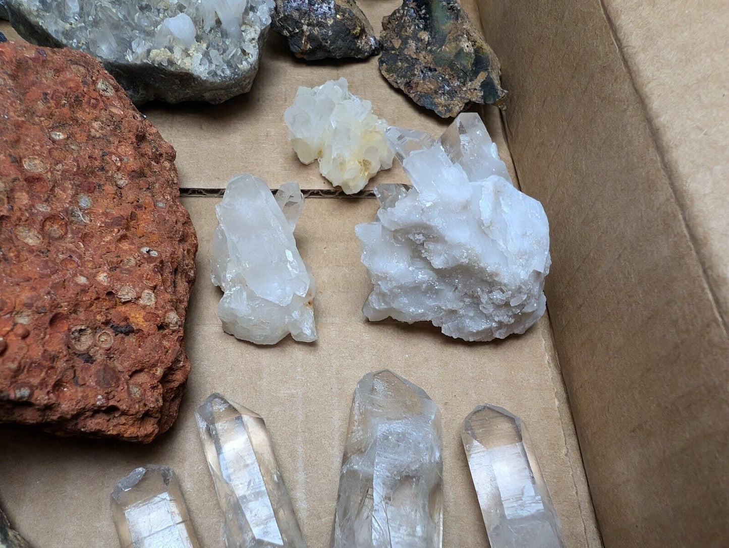 Arkansas Minerals Sampler Set - Quartz, Wavellite, Bauxite, Etc - 34 Specimens