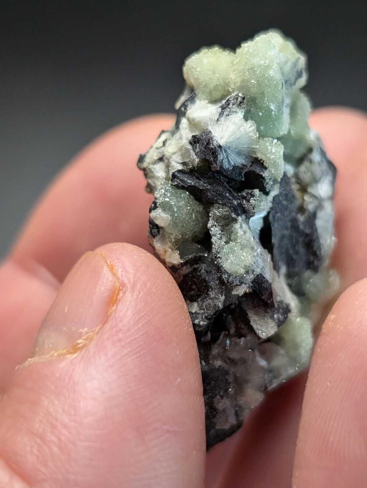 Amazing Wavellite Specimen (Arkansas, USA)  - OOAK Natural Crystal Cluster