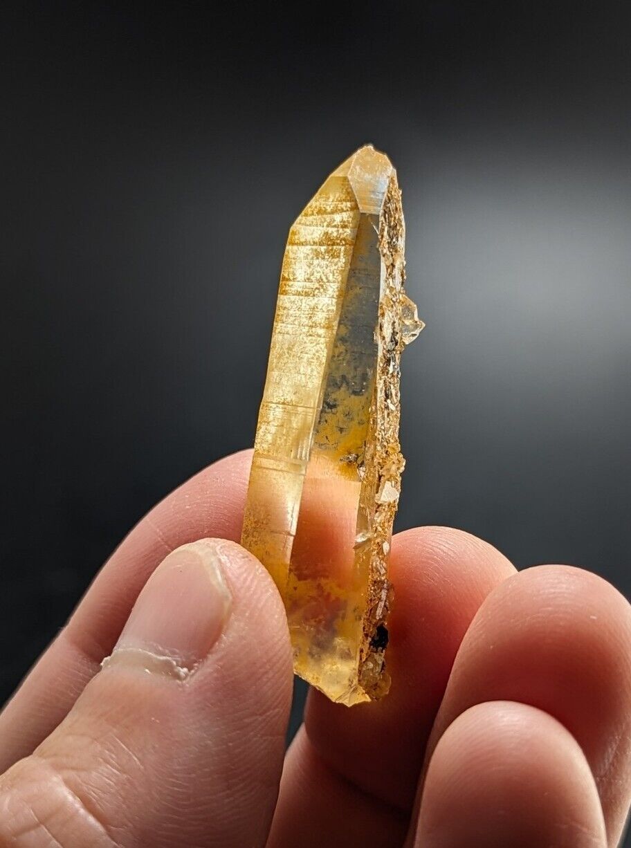 Unique Quartz Crystal Point - Garland County, Arkansas, w/ natural iridescence