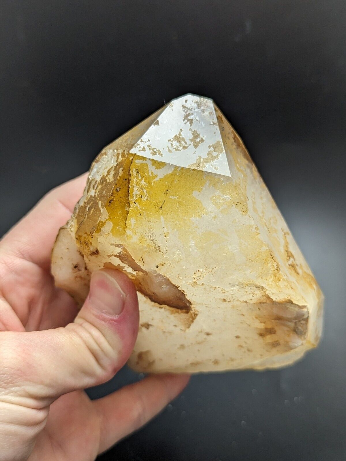 Large Quartz Crystal Point - Garland County, Arkansas, USA, Display specimen