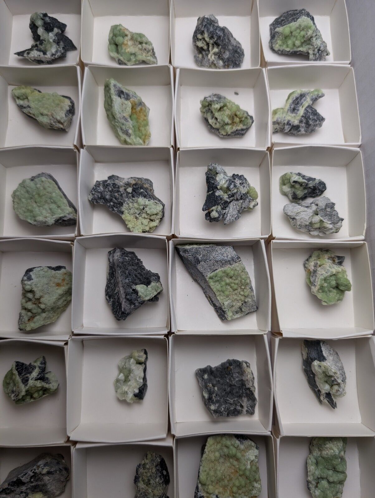 Set of 55 Wavellite Specimens (Arkansas, USA)  - OOAK Natural Crystal Clusters