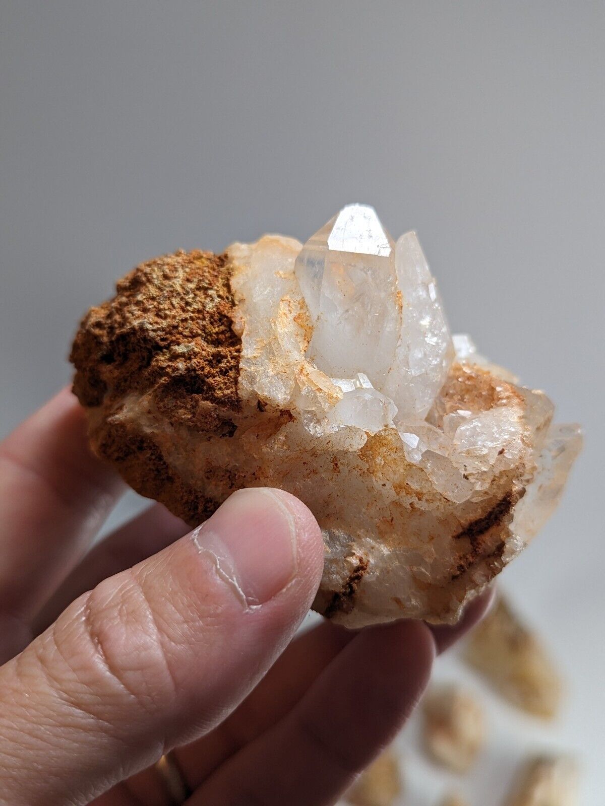 Mystery set of 10 mixed-grade Quartz Crystals for Home and Garden- Arkansas, USA