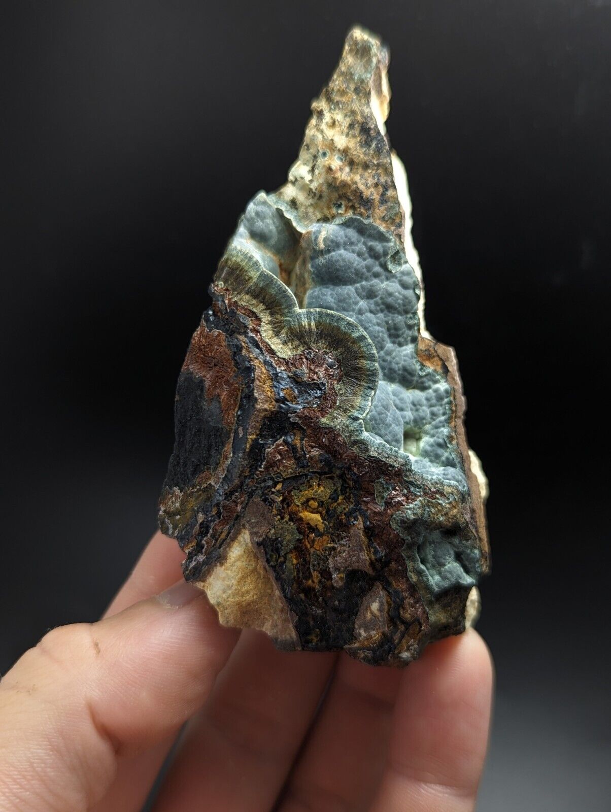 Kidwellite, Dufrenite, Beraunite etc (VERY RARE, 3 Oaks Gap, Polk Co. Arkansas)