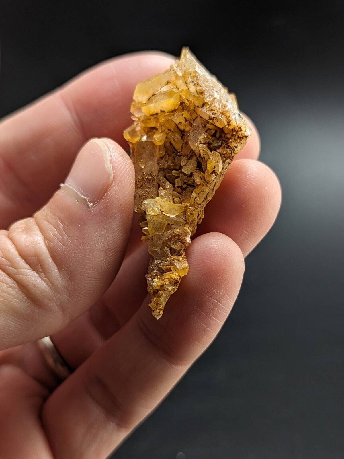 Unique Quartz Crystal Floater - Garland County, Arkansas, w/ natural iridescence