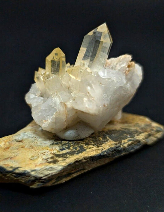 Arkansas Golden Quartz Crystal Cluster - OOAK, Natural mineral specimen, AR, USA