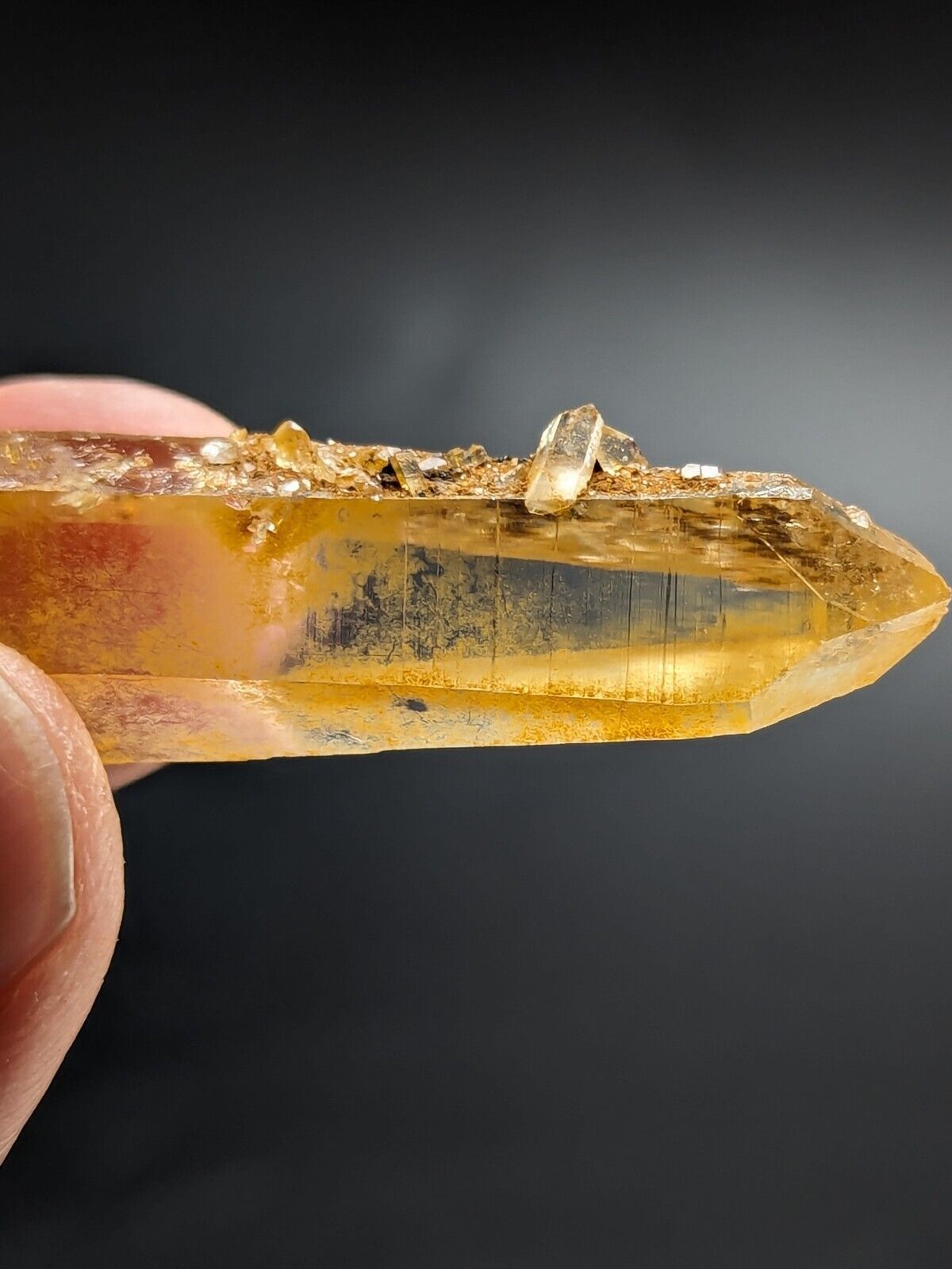 Unique Quartz Crystal Point - Garland County, Arkansas, w/ natural iridescence