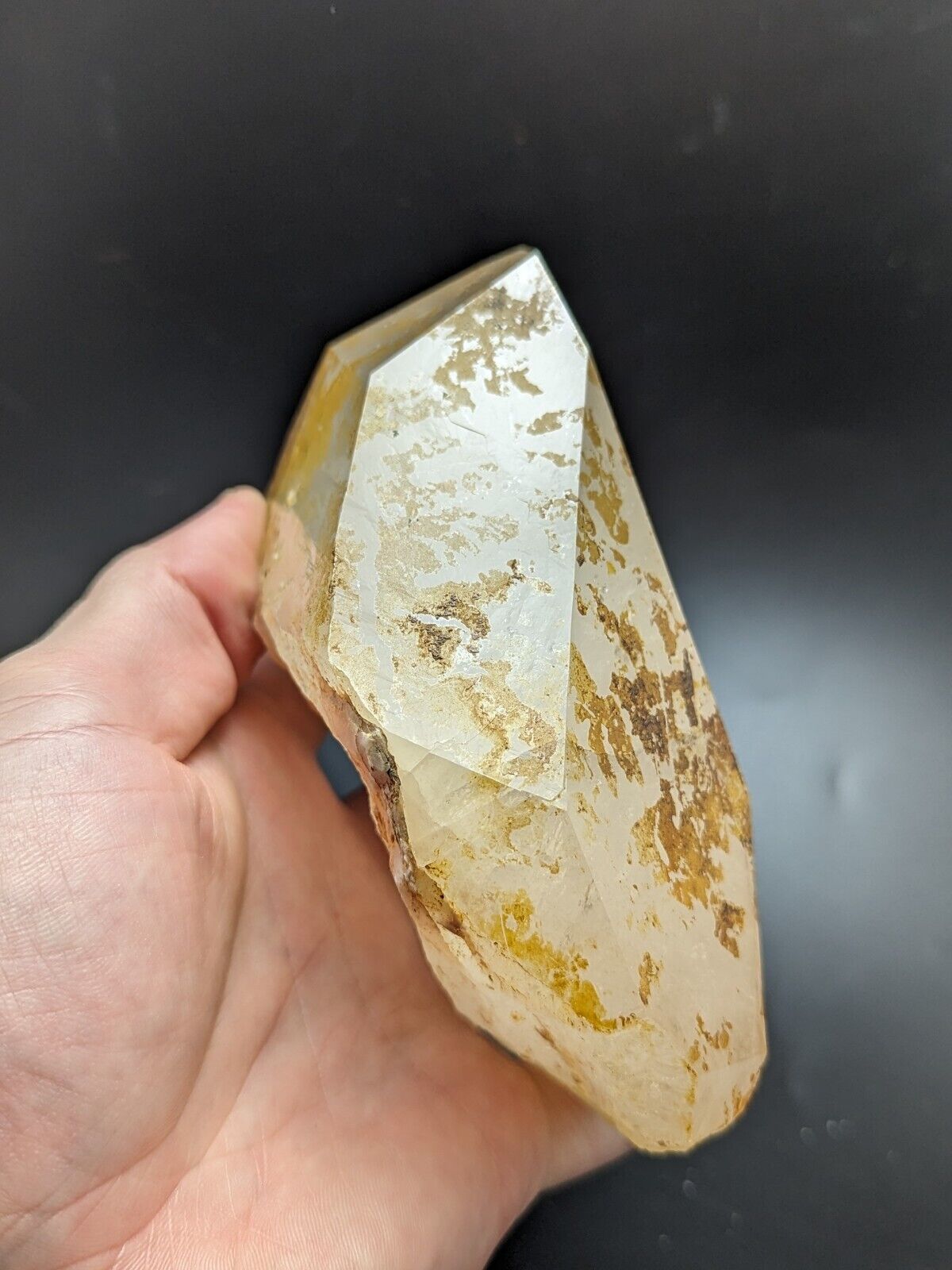 Large Quartz Crystal Point - Garland County, Arkansas, USA, Display specimen