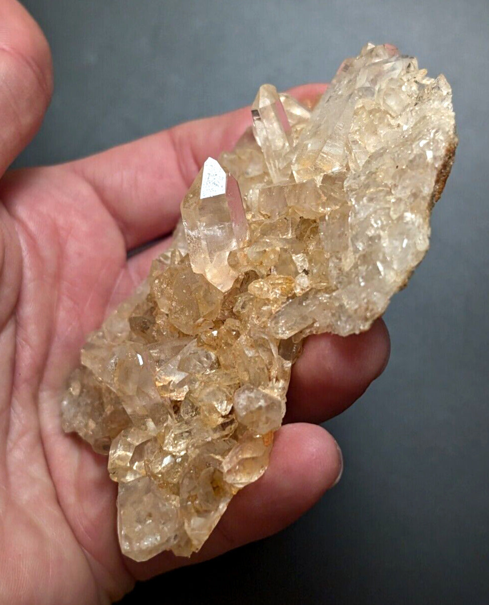 A+ Quartz Crystal Cluster, Amazing Old Stock, Montgomery County, Arkansas, ooak