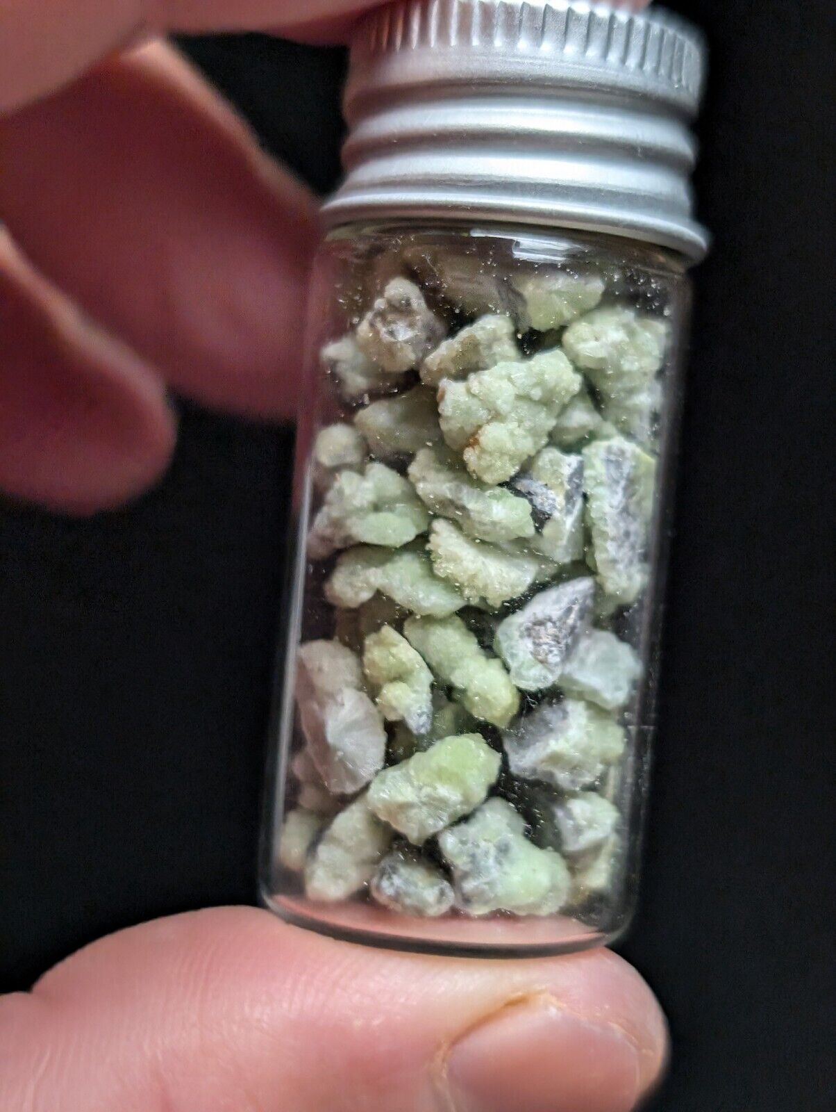 Jar of Micro Wavellite Specimens (Arkansas, USA)  - OOAK Natural Crystals