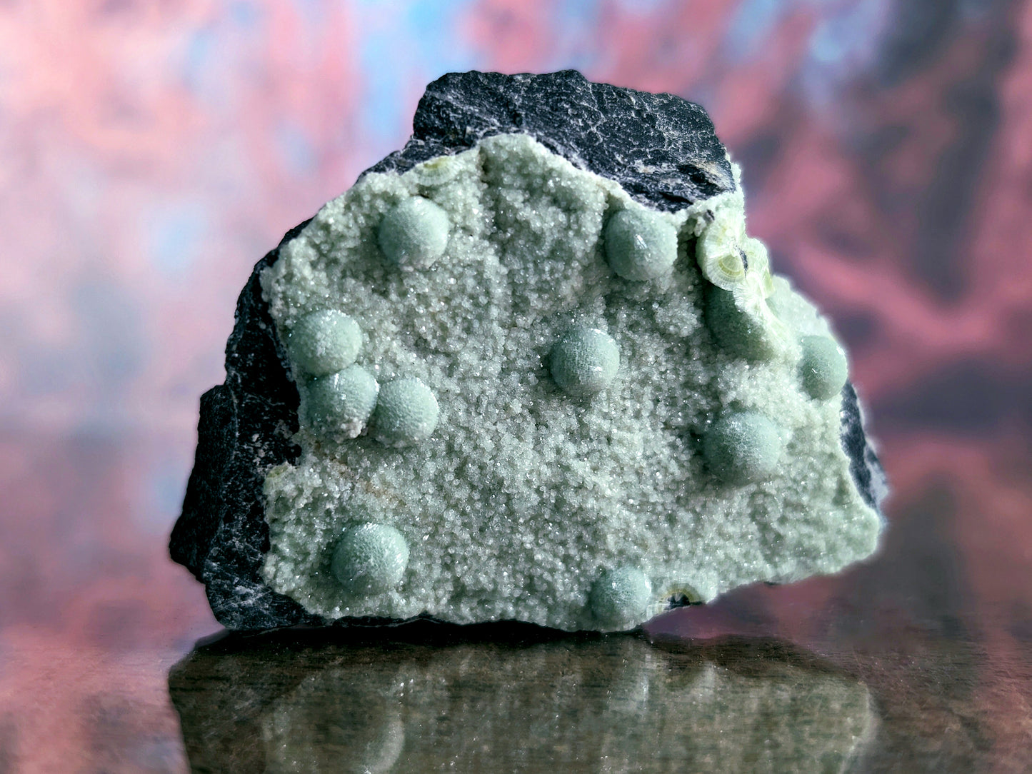 Wavellite + White Mineral - Fantastic Old Stock - Mauldin Mountain, Arkansas