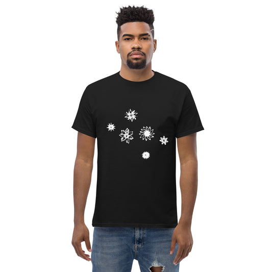 Starflowers Tee (White Ink), unisex/mens/womens - Arkansas Minerals