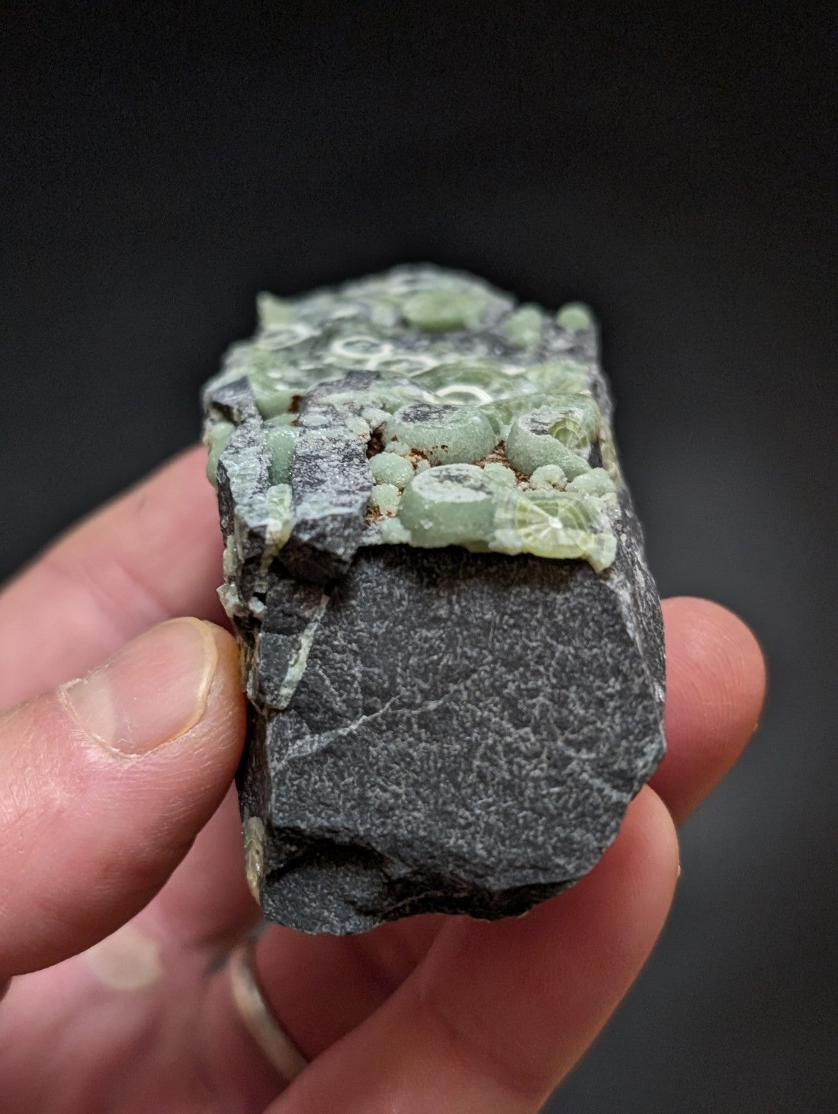 Wavellite w/ Large "Eyes", Mauldin Mountain, Montgomery County, Arkansas, USA