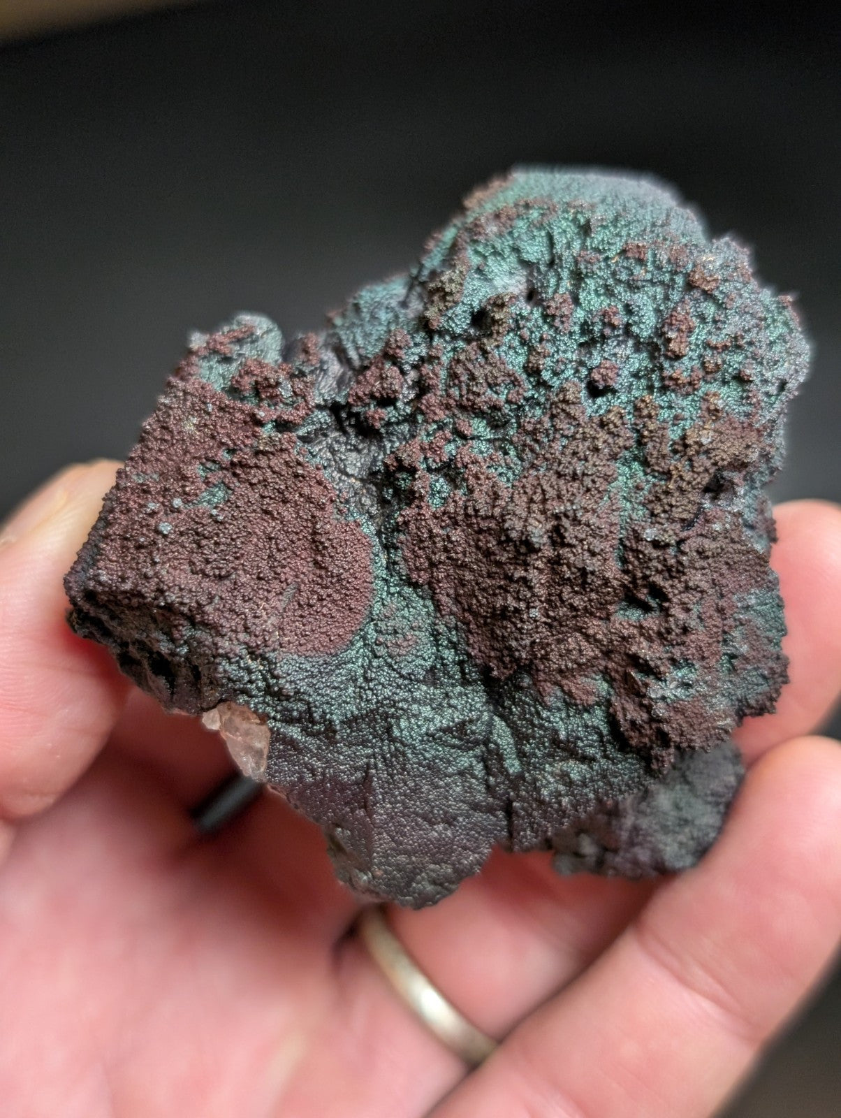 Set of 2 Turgites, Iridescent Hematite Specimens, Graves Mountain, Georgia, OOAK