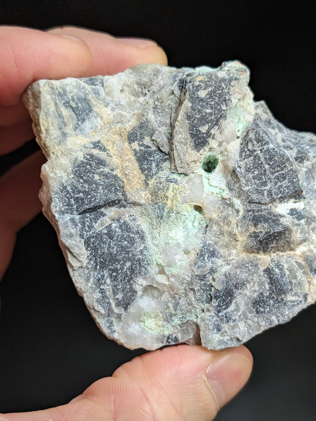 Large Planerite on Quartz, Mauldin Mountain, Montgomery Co. Arkansas (Old Stock)