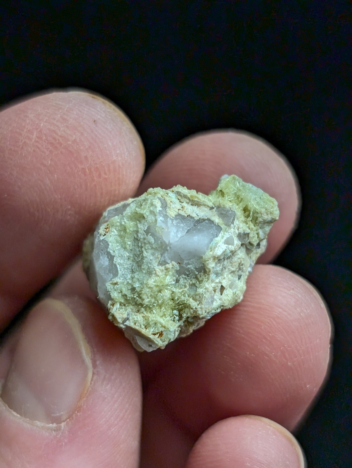 Yellow Wavellite with Variscite, Quartz - Rare Old Stock - Polk County, Arkansas