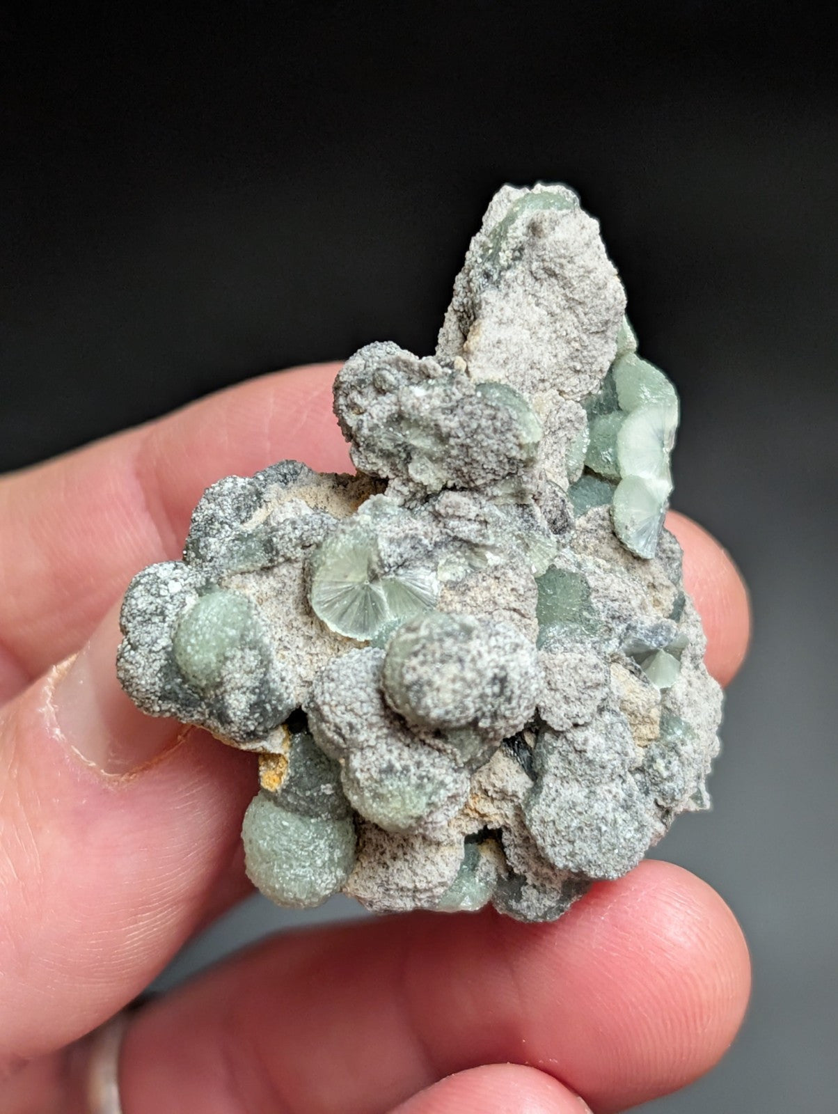 Wavellite w/ SiO2 Pseudomorphs, Mauldin Mountain, Montgomery Co. Arkansas, A++