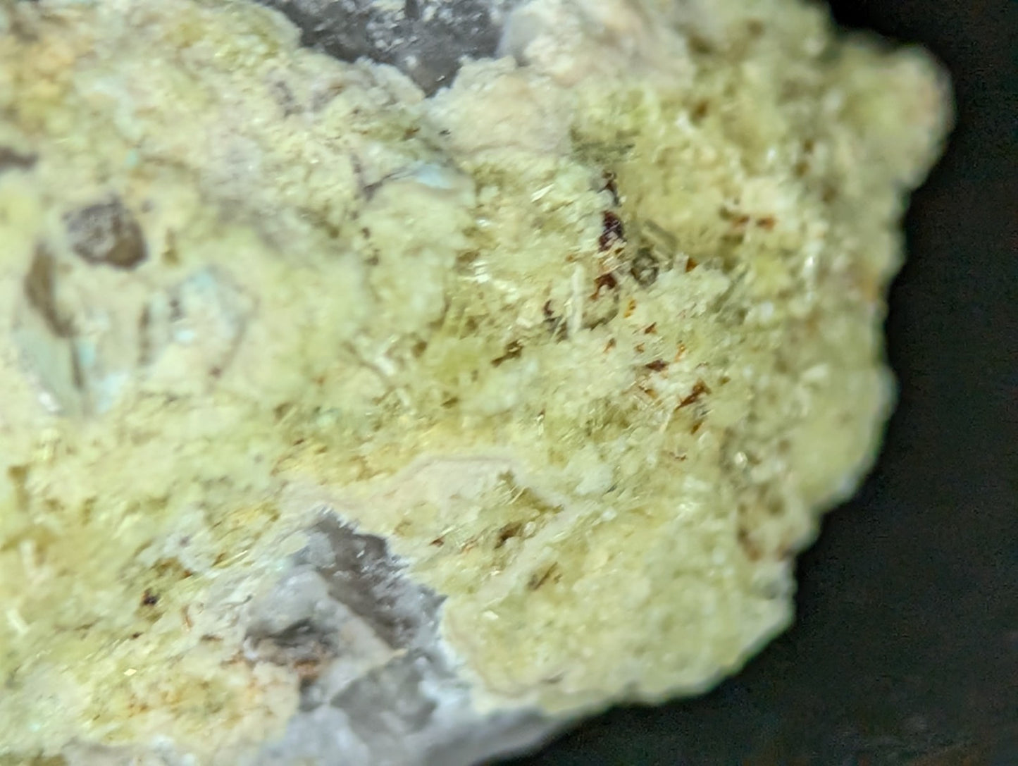 Yellow Wavellite with Variscite, Quartz - Rare Old Stock - Polk County, Arkansas