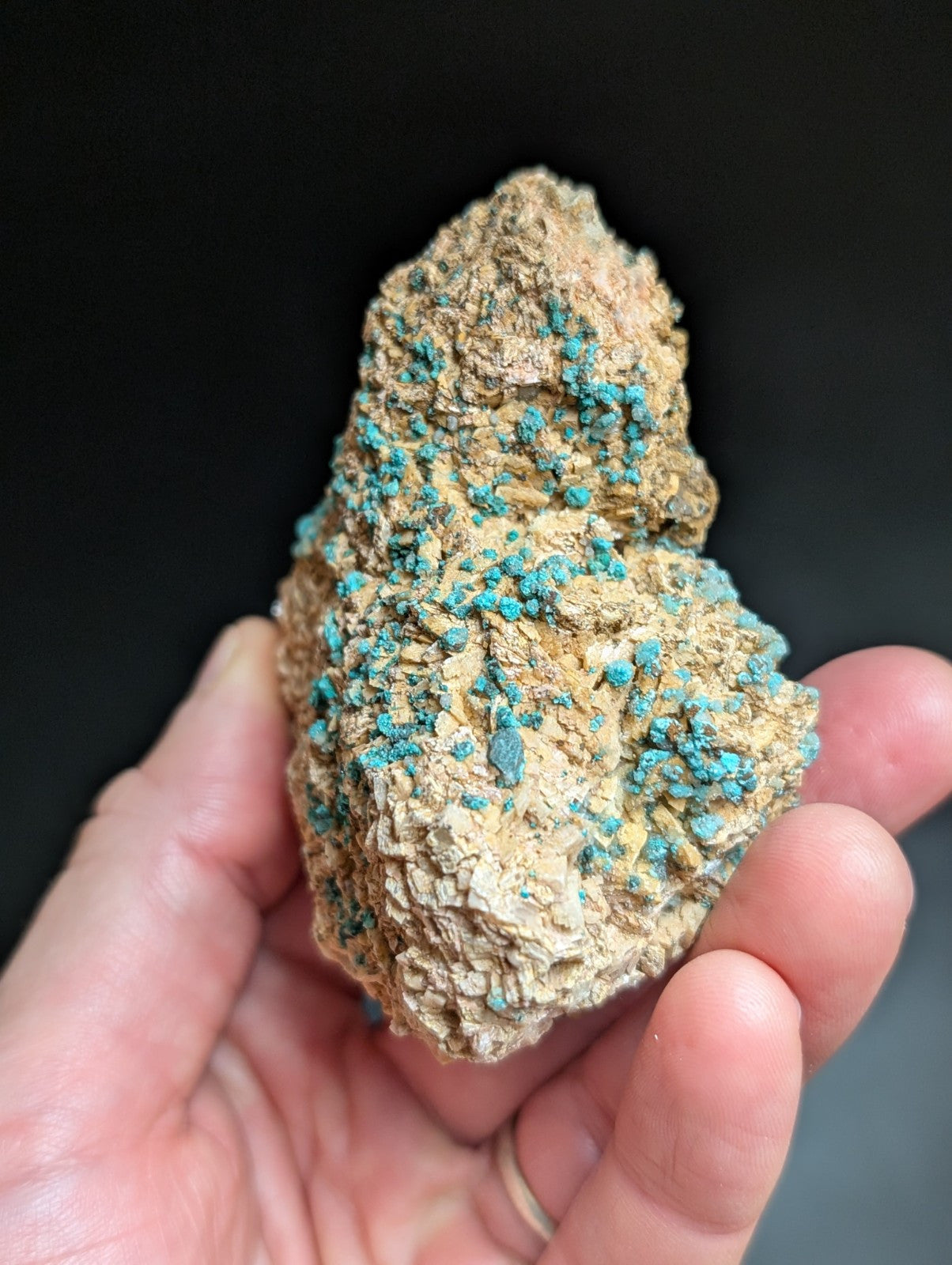 Very Rare, Aurichalcite and Selenite, Red Cloud Mine, Rush, Marion Co.  Arkansas