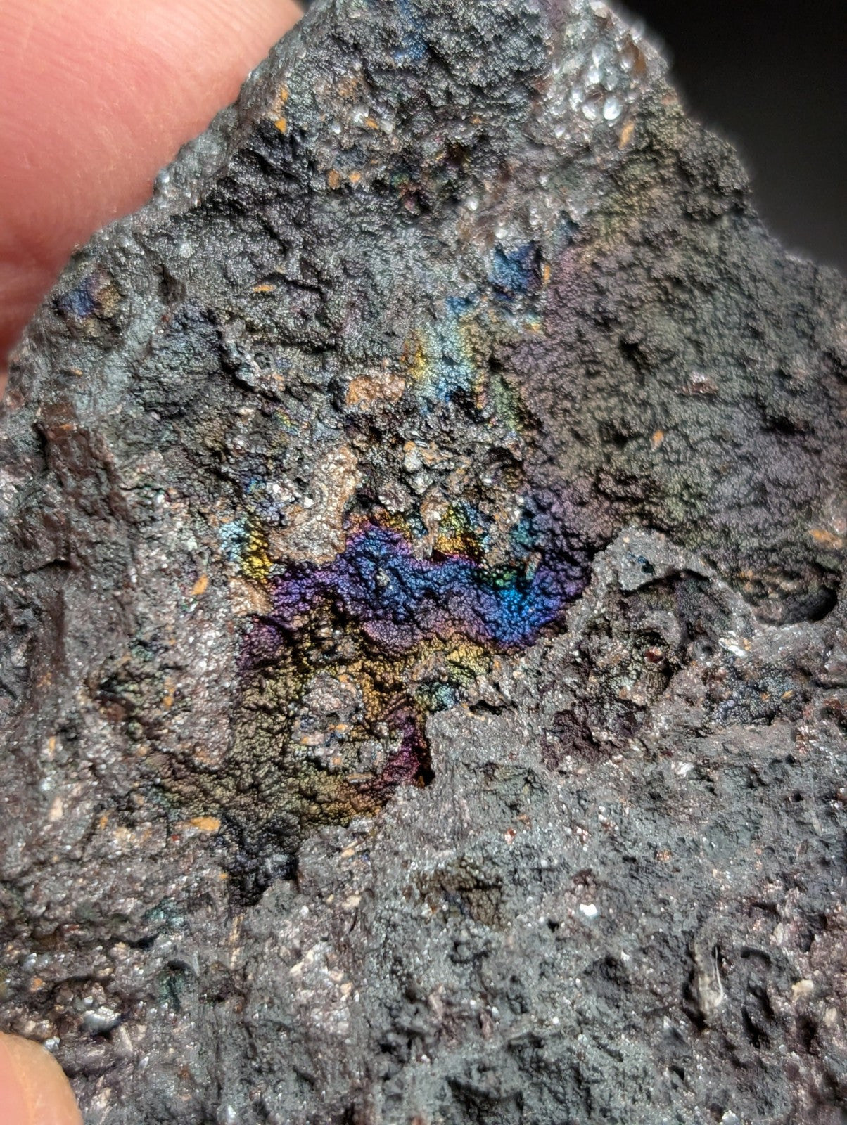 Set of 2 Turgites, Iridescent Hematite Specimens, Graves Mountain, Georgia, OOAK