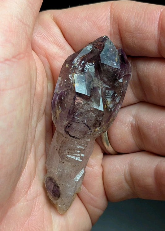 Rare Enhydro Shangaan Smoky Amethyst Scepter Quartz, Chimbuku Mine, Zimbabwe