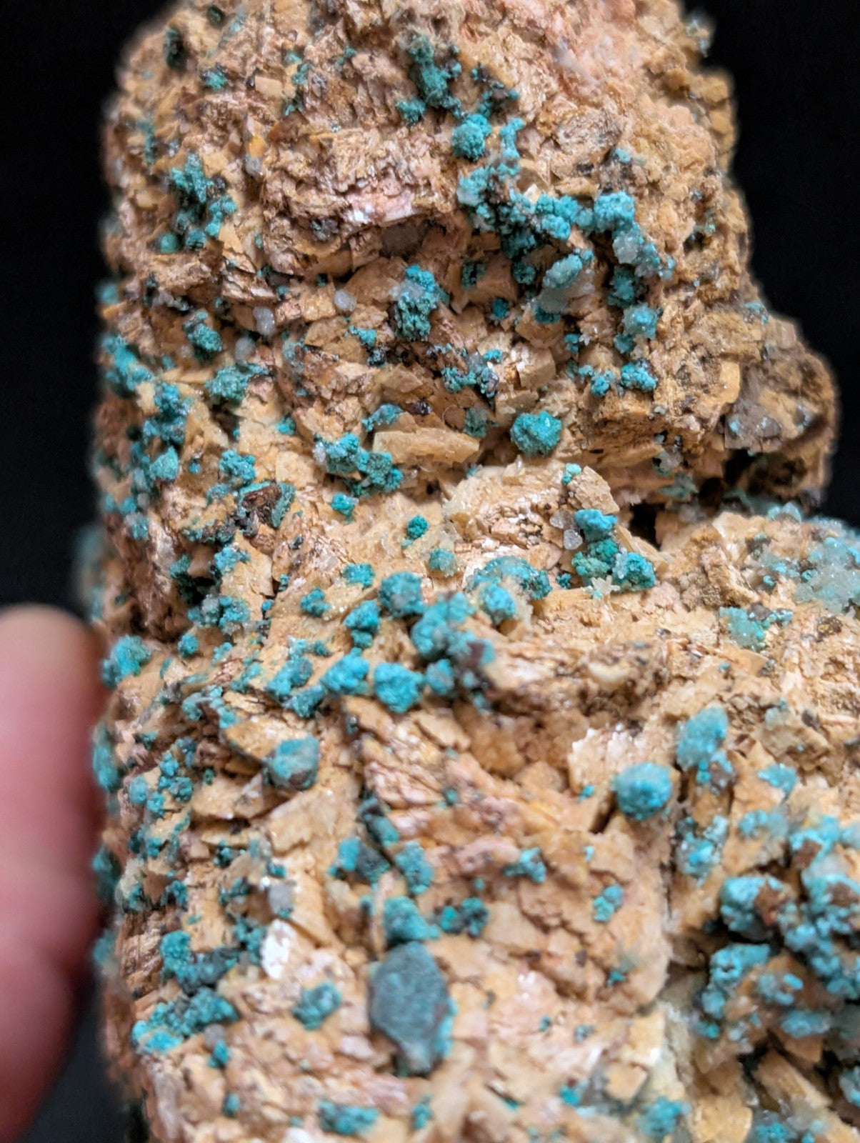 Very Rare, Aurichalcite and Selenite, Red Cloud Mine, Rush, Marion Co.  Arkansas