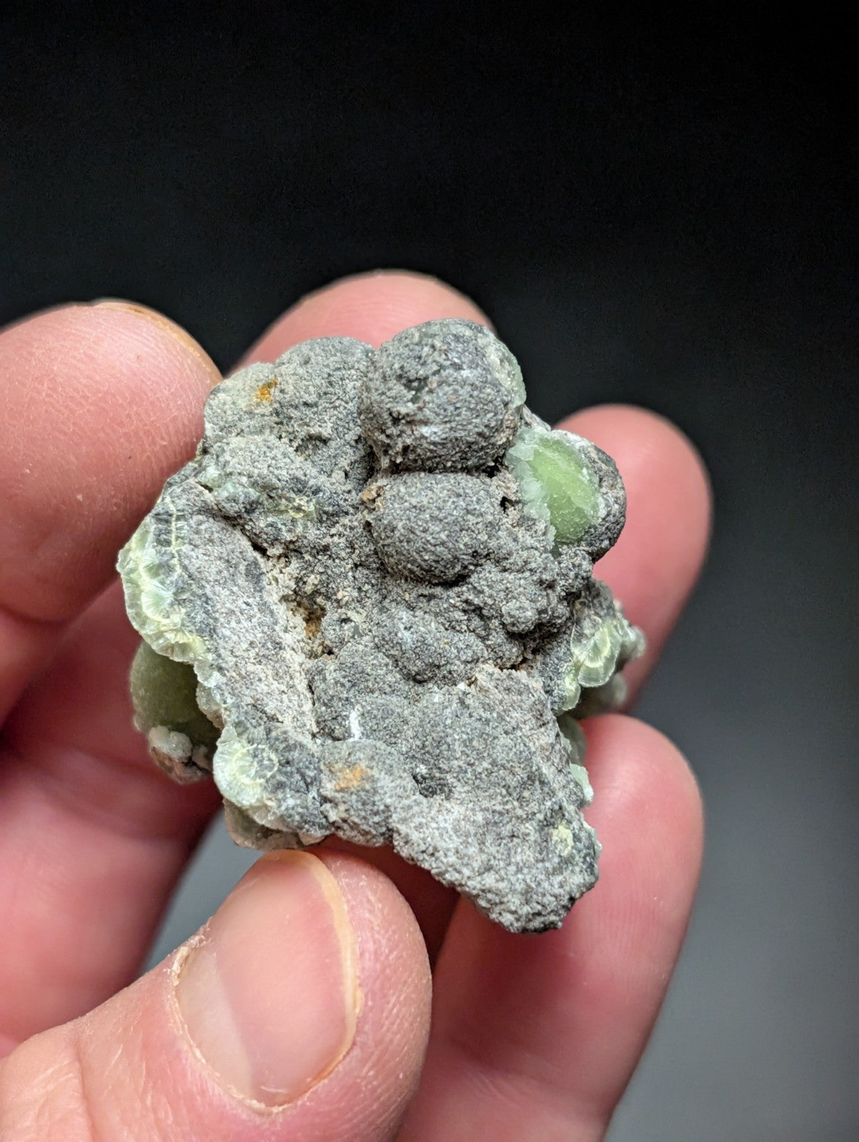 Wavellite w/ SiO2 Pseudomorphs , Mauldin Mountain, Montgomery Co. Arkansas, USA