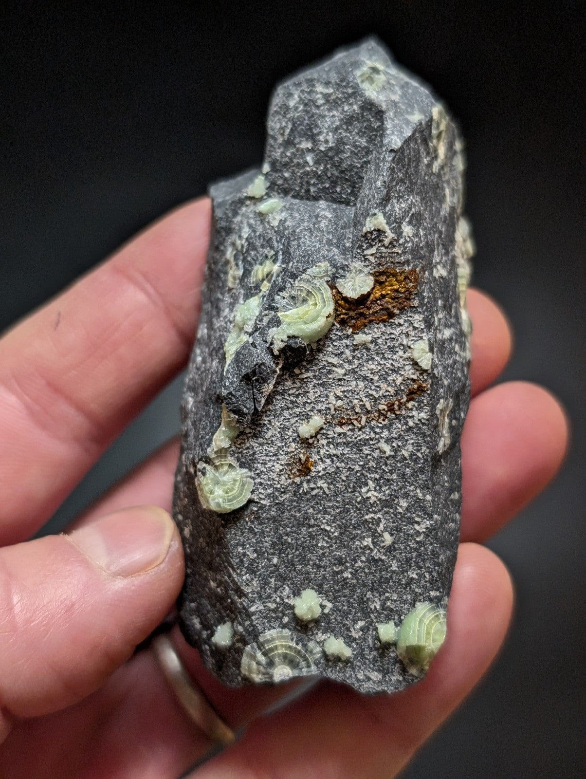 Wavellite w/ Large "Eyes", Mauldin Mountain, Montgomery County, Arkansas, USA