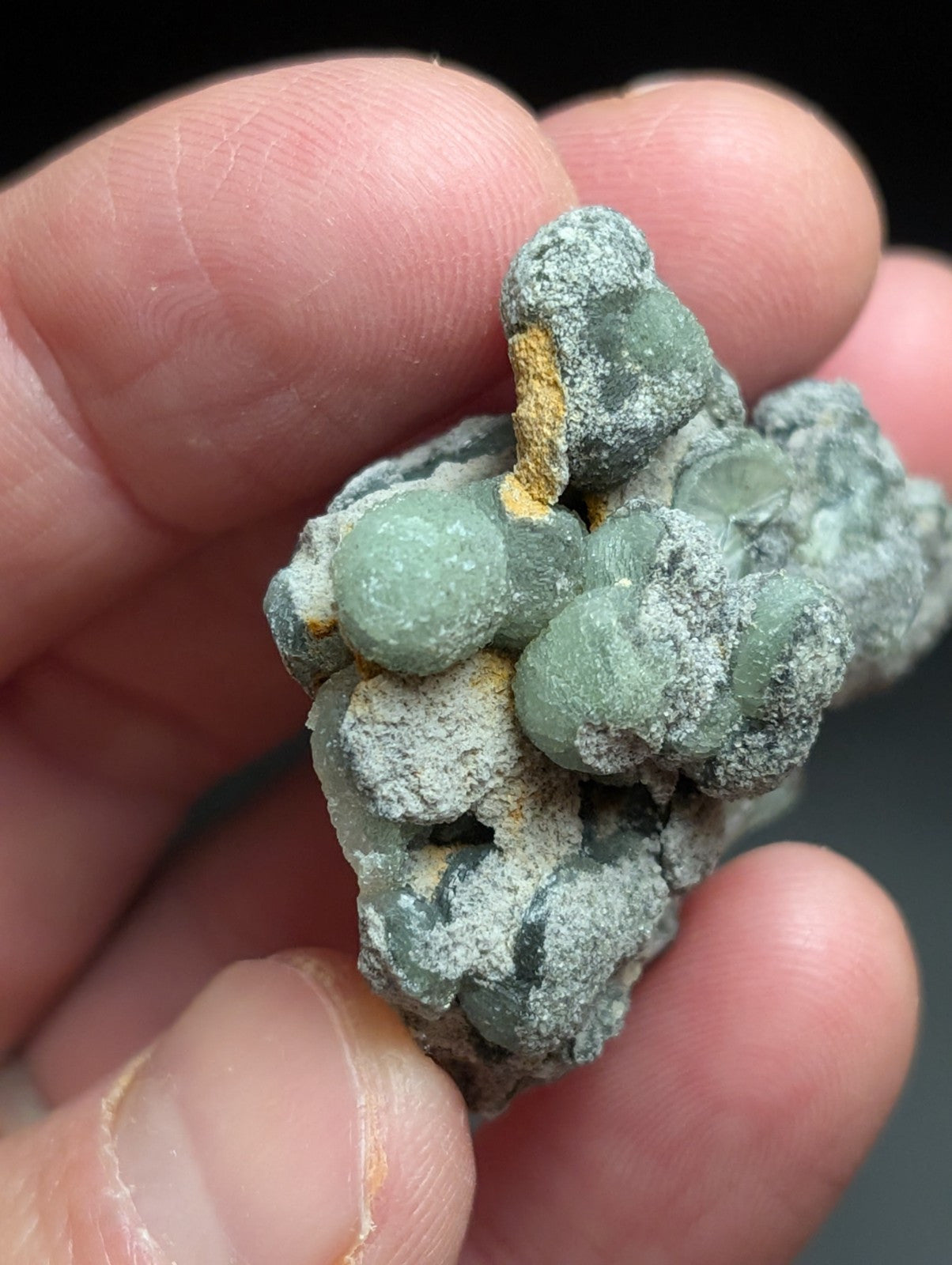 Wavellite w/ SiO2 Pseudomorphs, Mauldin Mountain, Montgomery Co. Arkansas, A++