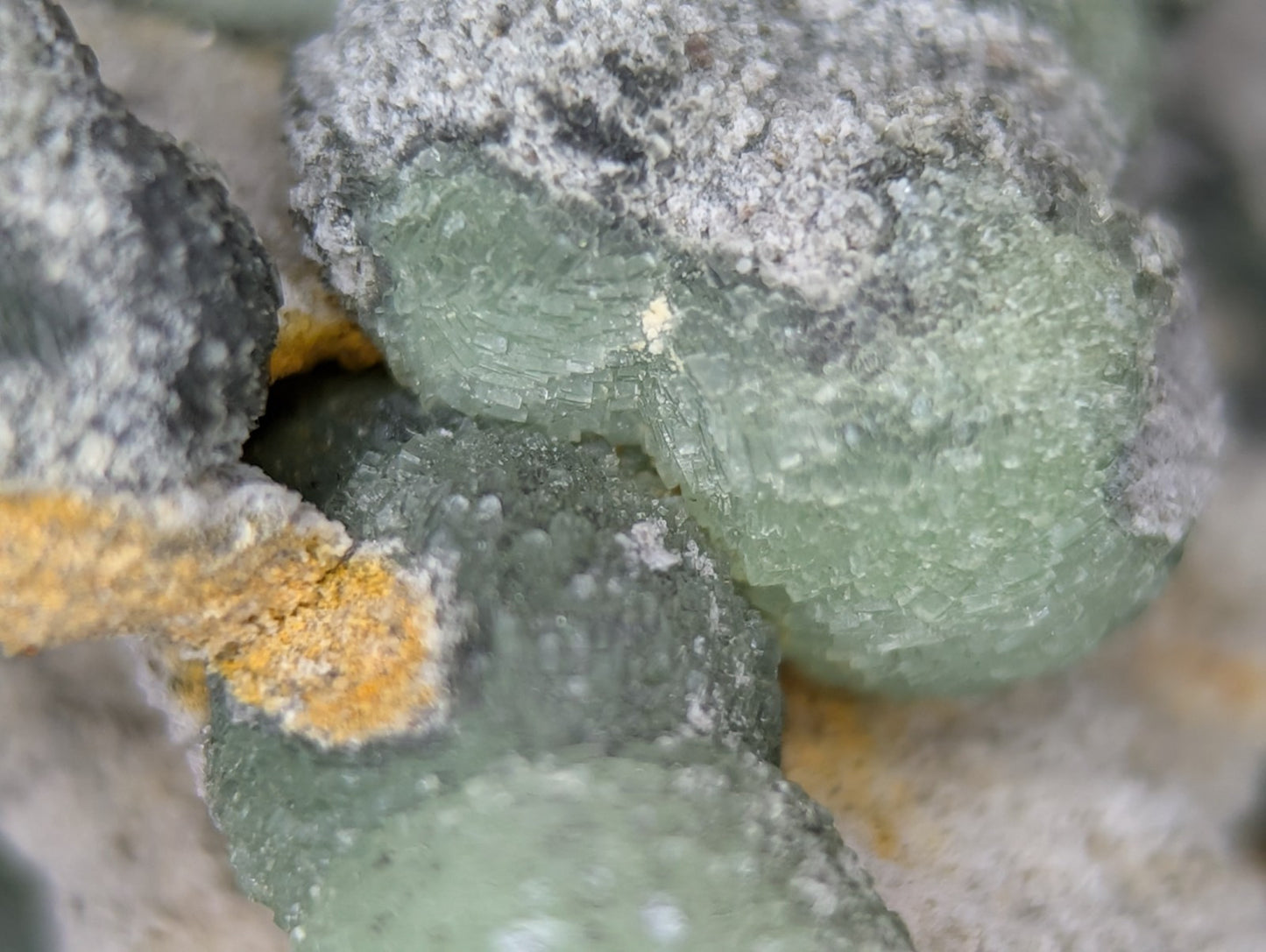 Wavellite w/ SiO2 Pseudomorphs, Mauldin Mountain, Montgomery Co. Arkansas, A++