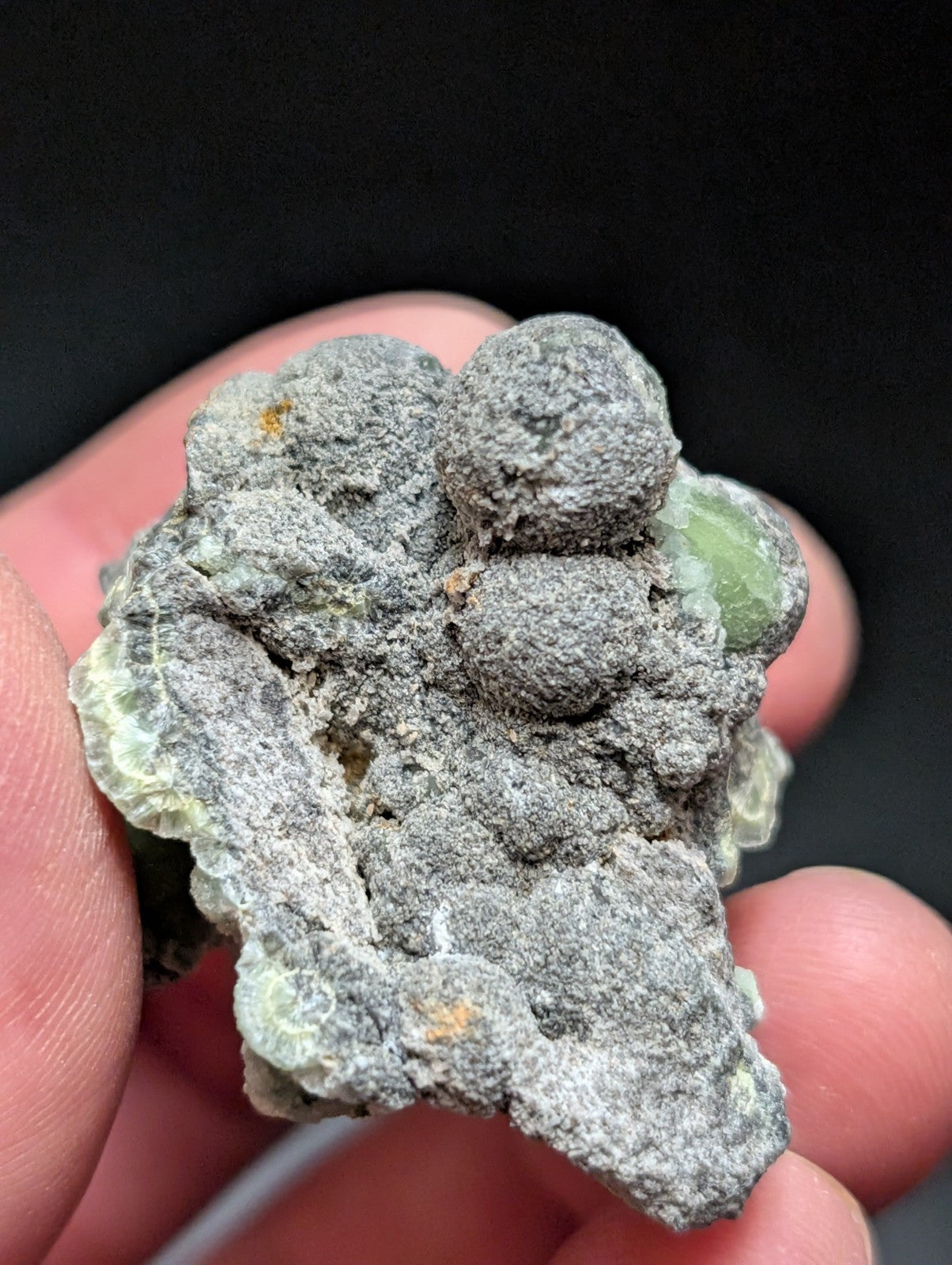 Wavellite w/ SiO2 Pseudomorphs , Mauldin Mountain, Montgomery Co. Arkansas, USA