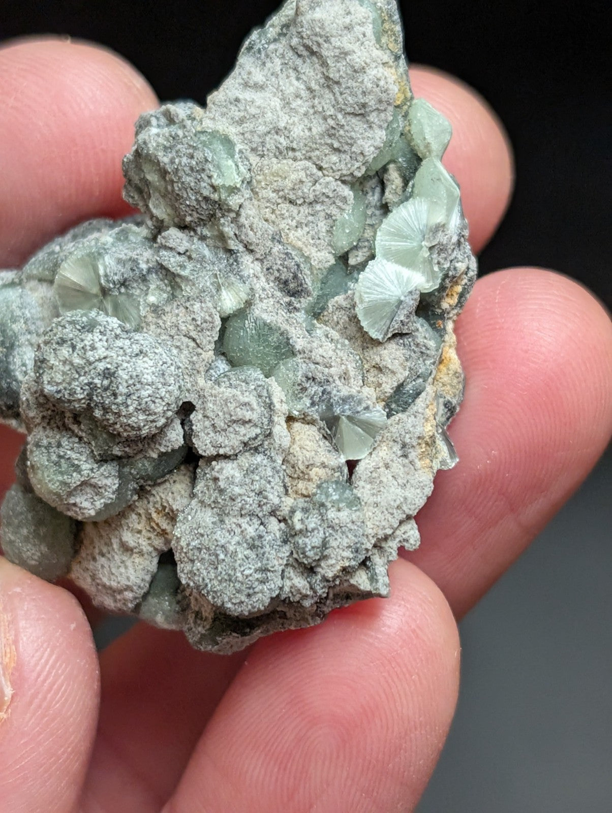 Wavellite w/ SiO2 Pseudomorphs, Mauldin Mountain, Montgomery Co. Arkansas, A++