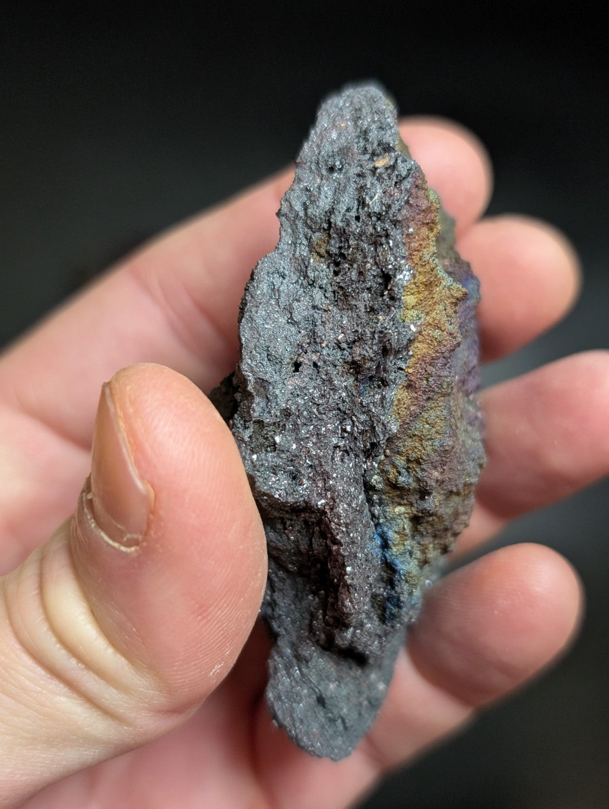 Set of 2 Turgites, Iridescent Hematite Specimens, Graves Mountain, Georgia, OOAK