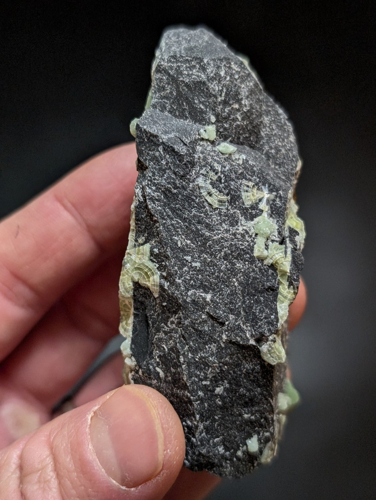 Wavellite w/ Large "Eyes", Mauldin Mountain, Montgomery County, Arkansas, USA