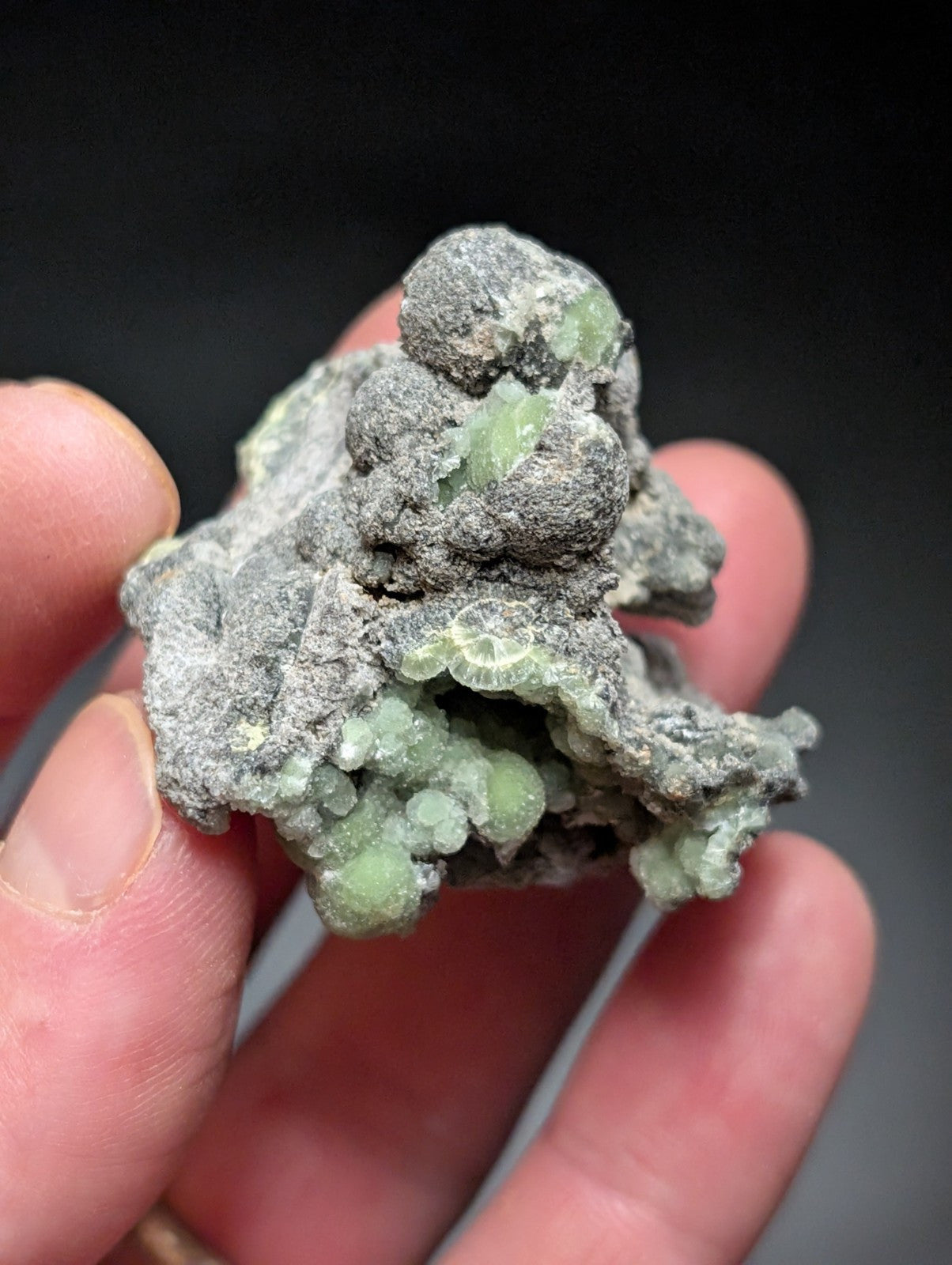 Wavellite w/ SiO2 Pseudomorphs , Mauldin Mountain, Montgomery Co. Arkansas, USA