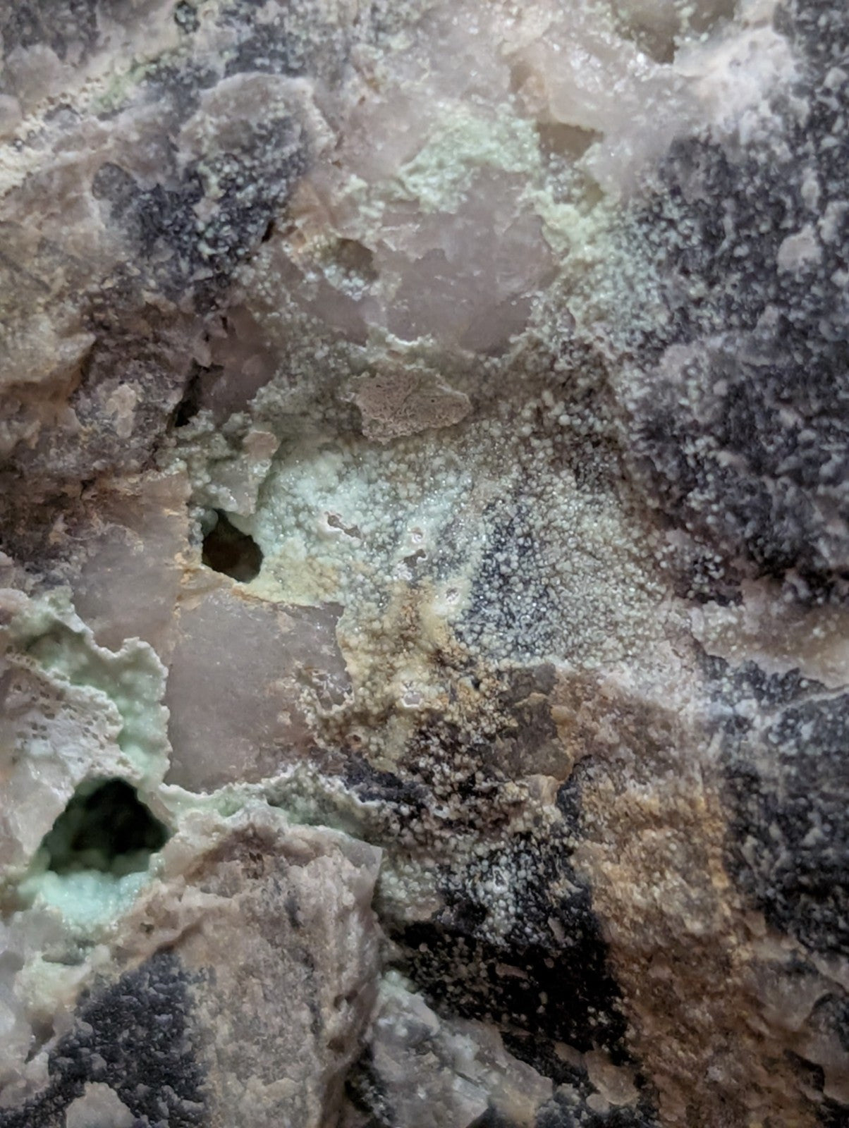 Large Planerite on Quartz, Mauldin Mountain, Montgomery Co. Arkansas (Old Stock)