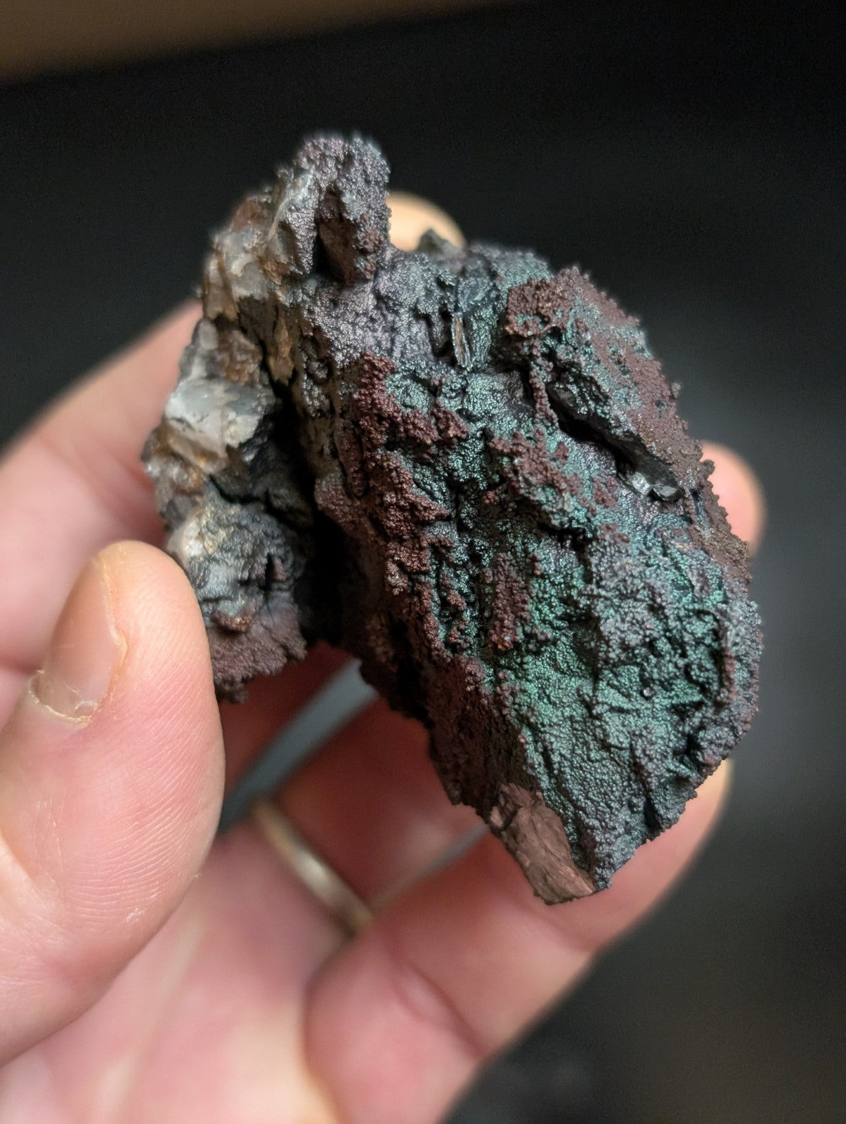 Set of 2 Turgites, Iridescent Hematite Specimens, Graves Mountain, Georgia, OOAK