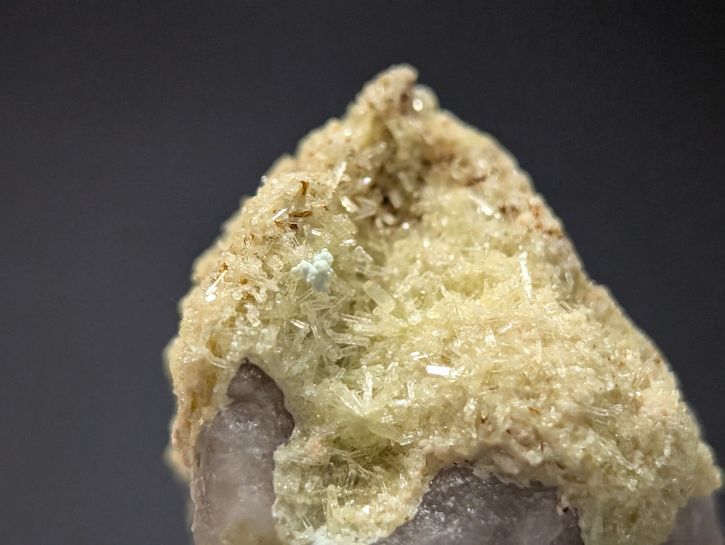 Yellow Wavellite with Variscite, Quartz - Rare Old Stock - Polk County, Arkansas