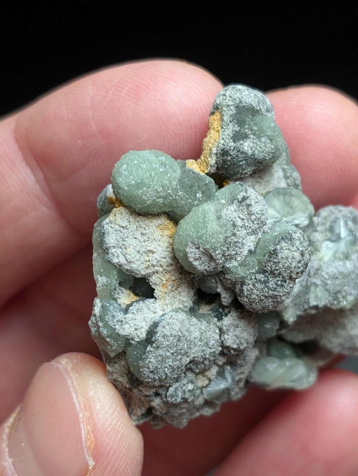 Wavellite w/ SiO2 Pseudomorphs, Mauldin Mountain, Montgomery Co. Arkansas, A++