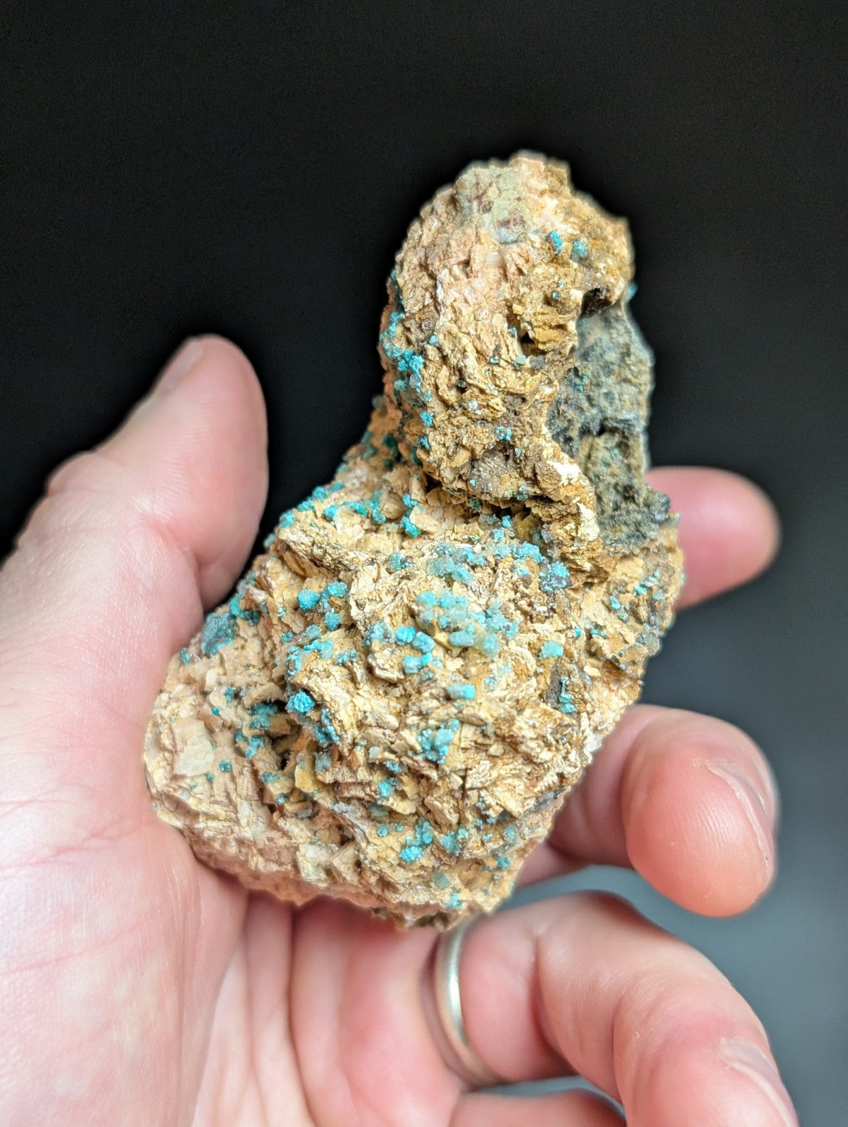 Very Rare, Aurichalcite and Selenite, Red Cloud Mine, Rush, Marion Co.  Arkansas