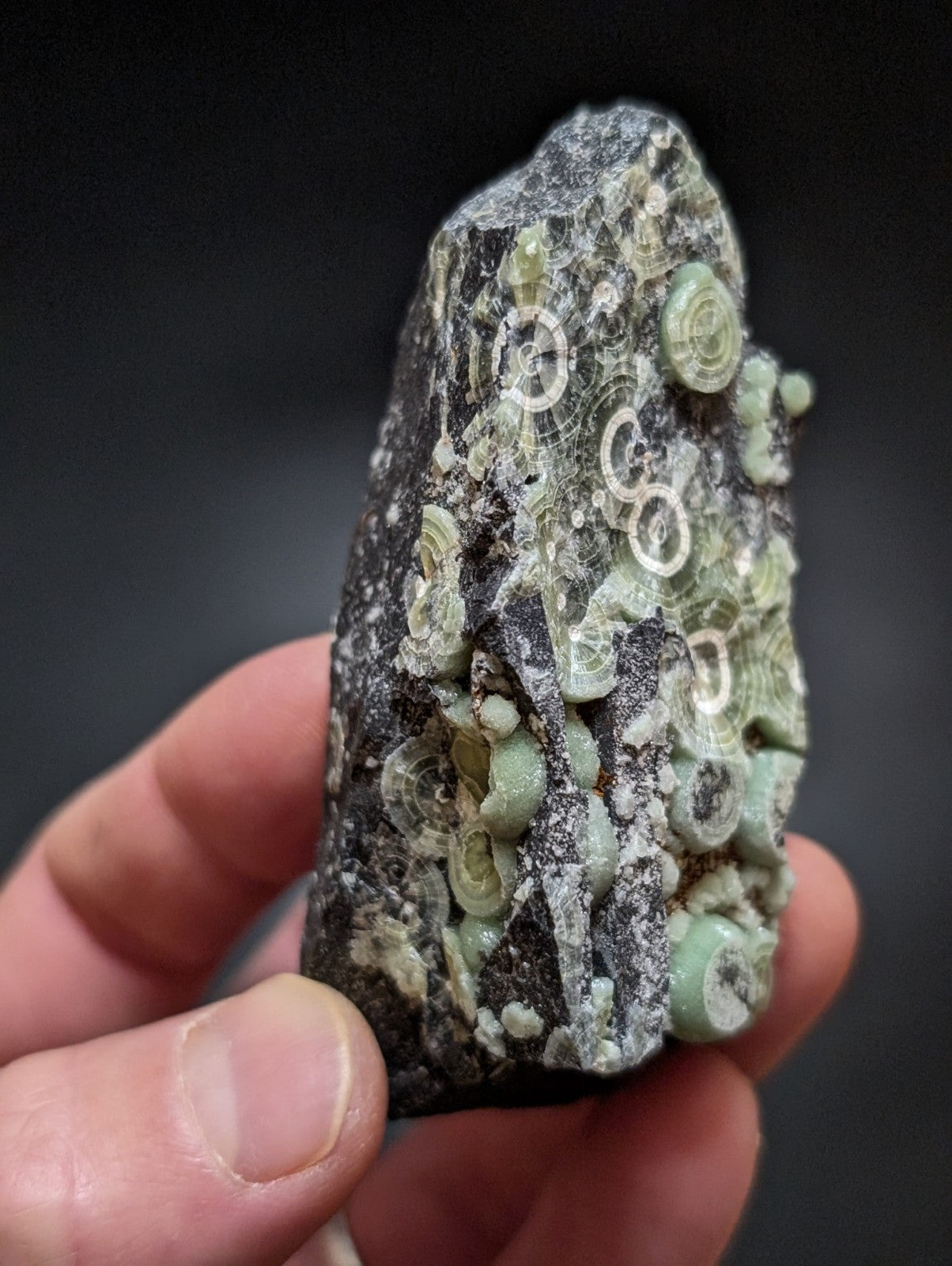 Wavellite w/ Large "Eyes", Mauldin Mountain, Montgomery County, Arkansas, USA