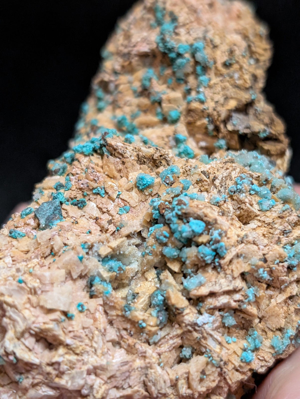 Very Rare, Aurichalcite and Selenite, Red Cloud Mine, Rush, Marion Co.  Arkansas