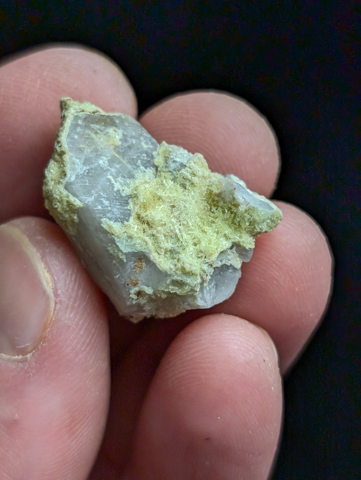 Yellow Wavellite with Variscite, Quartz - Rare Old Stock - Polk County, Arkansas