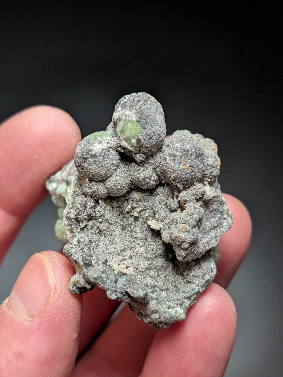 Wavellite w/ SiO2 Pseudomorphs , Mauldin Mountain, Montgomery Co. Arkansas, USA