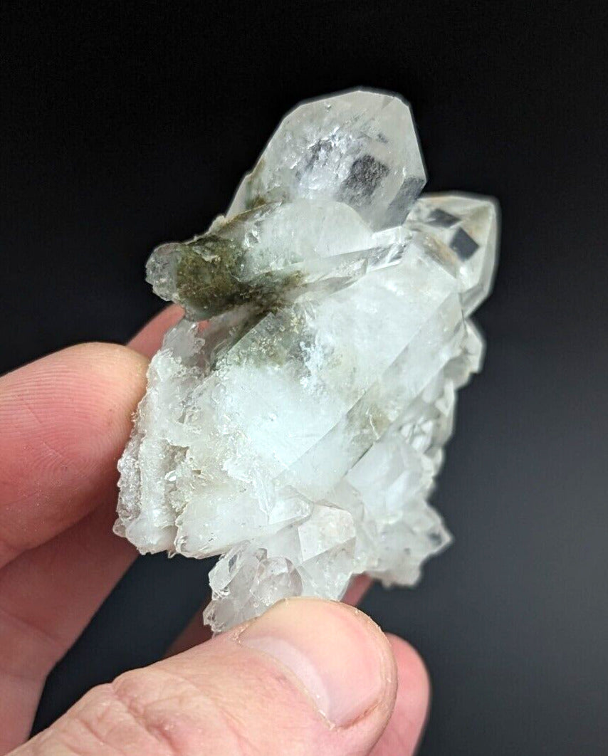 Fantastic Green Chlorite Quartz Crystal, North of Willis Mine, Paron, Arkansas