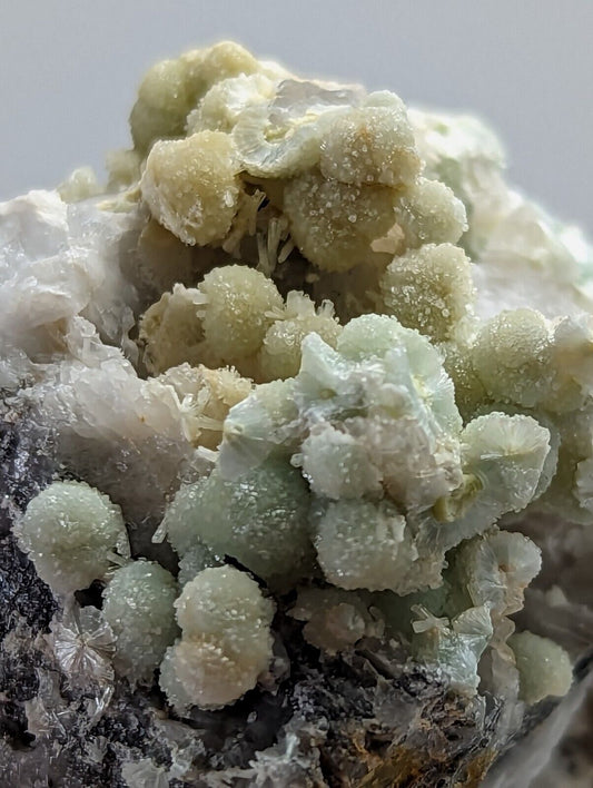 Wavellite on Quartz- 1990s Old Stock - Multi-Hued,  Mauldin Mountain, Arkansas