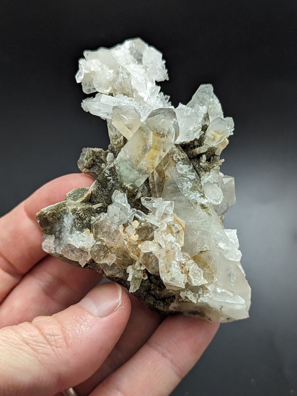 Fantastic Green Chlorite Quartz Crystal, North of Willis Mine, Paron, Arkansas