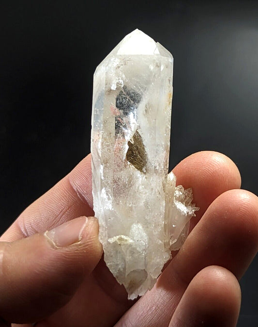 Chlorite Quartz Crystal Point, North of Willis Mine, Paron, Arkansas, Rare