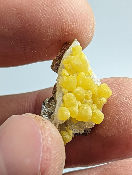 Greenockite Included Smithsonite on Sphalerite + Rush Creek Marion co, Arkansas